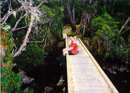 Mike and Mel on a bridge