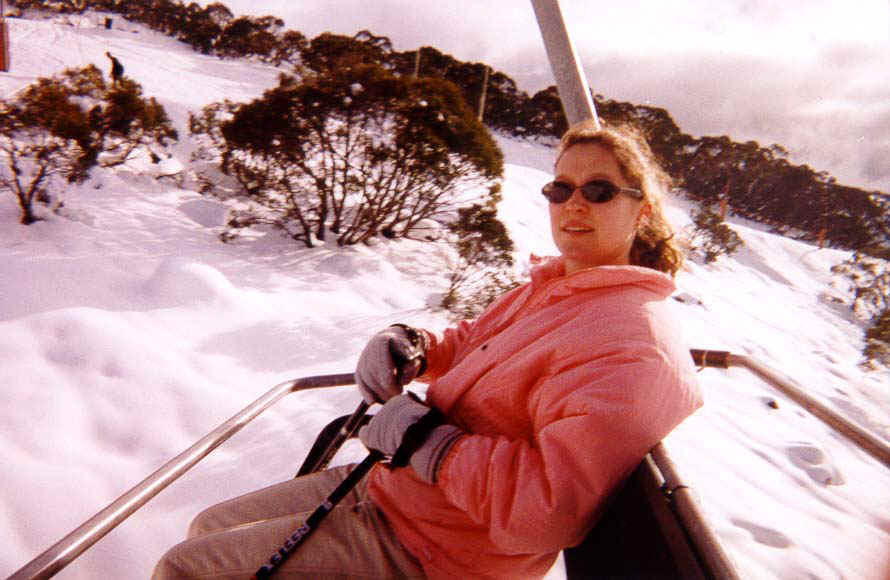 Mel on Chair Lift