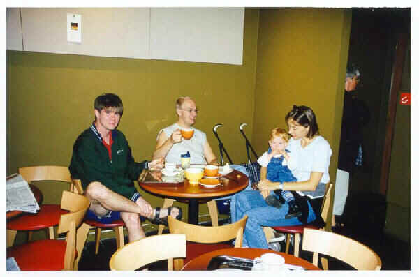 Utrecht coffee shop: Martyn, Karin, Larissa and Mike