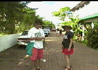 Mike and Mom at Hostel