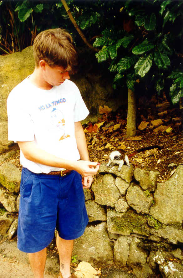 Mike with Monkey