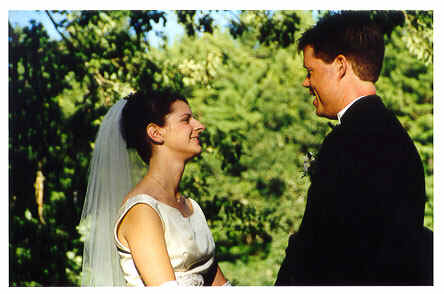 Sean and Shannon, taking vows