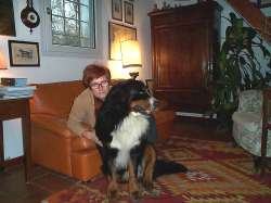 My wife and my bernese dog