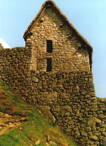 One of the buildings in Macchu Picchu