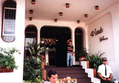 Outside the El Dorado Hotel