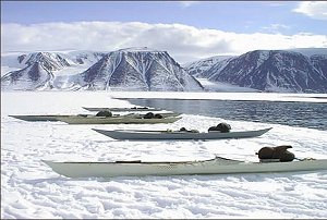 Kayaks ready to go