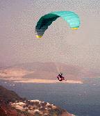 Paraglider over Shek-O