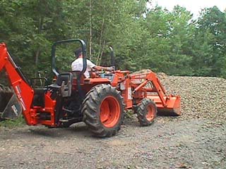 Picking up stone