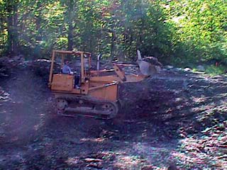 Rick bulldozing