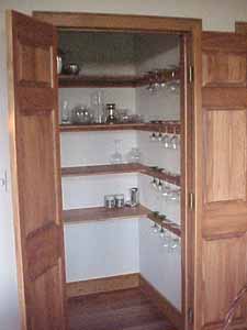 Interior of china closet