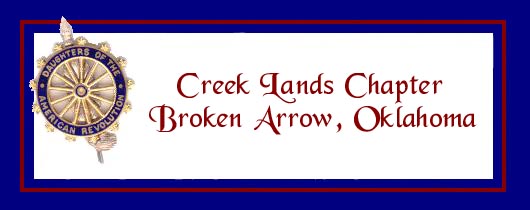 Welcome to DAR Creek Lands Chapter Homepage!