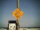 Traffic signs on 
beach