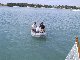 Jim ferrying Ed & Marcy to boat at anchor