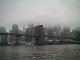 The foggy New York skyline