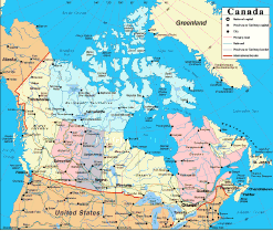 Canada Political Map