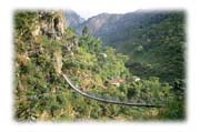 Suspension Bridge Over Kali Gandaki River