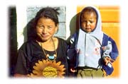 Nepalese Woman and Child