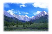 Rocky Mountains From Johnson's Canyon, Banff National Park, Alberta