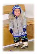 Child in Traditional Dress, Village of Hall Beach, Baffin Island, Northwest Territories