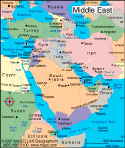 Middle East Political Map