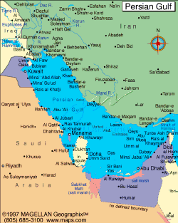 Persian Gulf Map