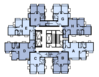 Plan typique d'une tour