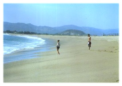 The beach between Barra and Melaque