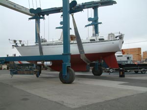 Fetchin' Ketch's rudder