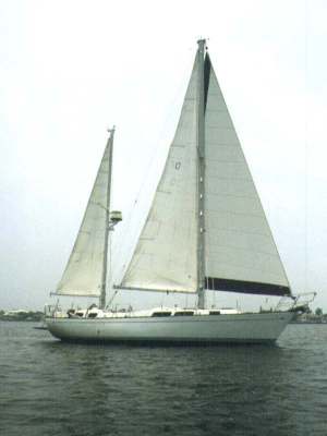 Fetchin' Ketch under full sail