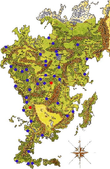 Karte des Aventurischen Stdtebundes