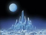 Moon over destroyed Crystal Tokyo