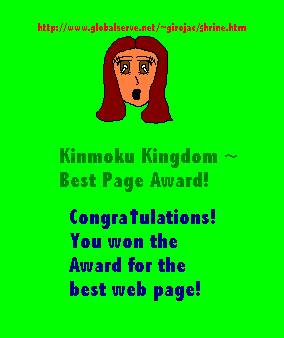 Best page Award from Kinmoku Kingdom