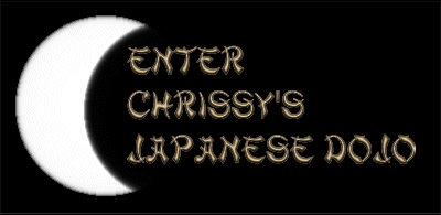 Enter Chrissy's Japanese Dojo