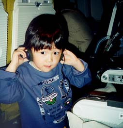 haruki aboard NY-Tokyo Pokemon jet