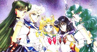 Outer Senshi and Sailor Moon