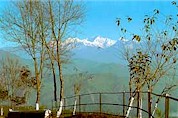 Darjeeling Mall - view of the Himalayas