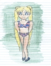 Usagi in a swimsuit