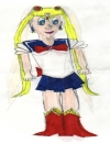 My first ever drawing of Sailor Moon