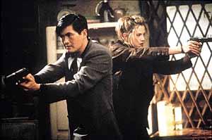 Chow Yun Fat and Mira Sorvino explodes with unlimited bullets!