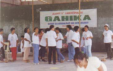 An mga miyembro san GAHIKA  sa pagselebrar  san ika-5 na anibersaryo sa GHRD Auditorium.