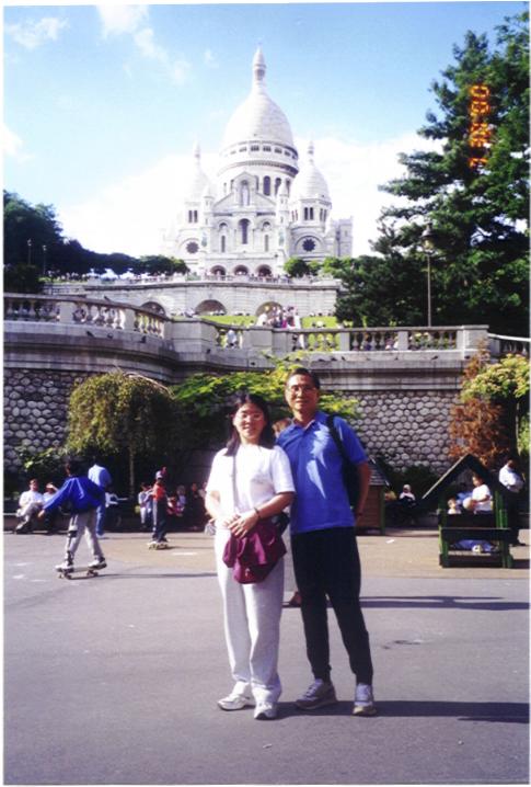 Dad & I at Sacre Ceour, Paris