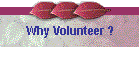 Why Volunteer ?