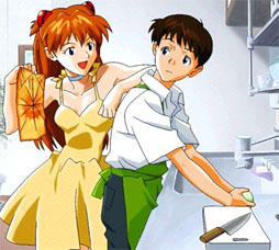 Asuka likes her baka Shin-kun.  ^_^