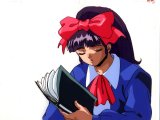 Miko reading a book