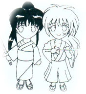 Awww, don't they look good together? Never mind the fact that Kenshin is eleven years Kaoru's senior.