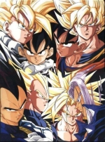 Regular/SSJ of Goku, Gohan, Vegeta, and Trunks