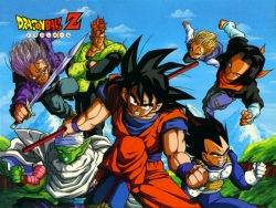 Goku, Vegeta, Piccolo, and Trunks