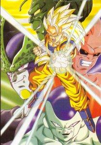 Goku with Cell and Freeza