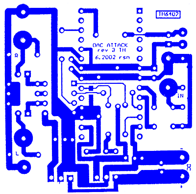 The DAC Attack revision 3 circuit board