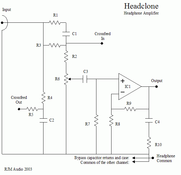 Headclone circuit schematic